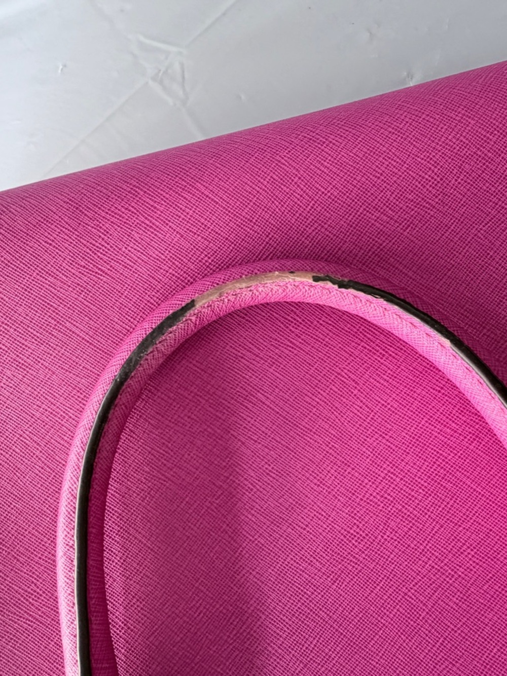 Michael Kors Hot Pink Saffiano Leather Satchel - Picture 8 of 9
